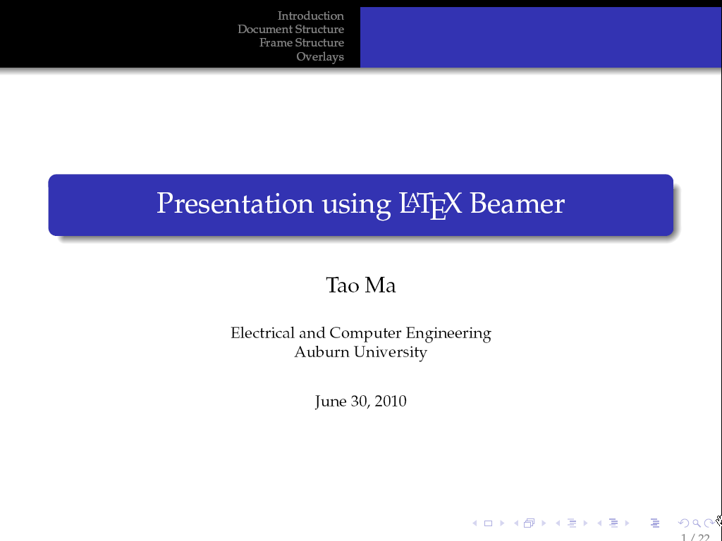 Beamer latex презентация